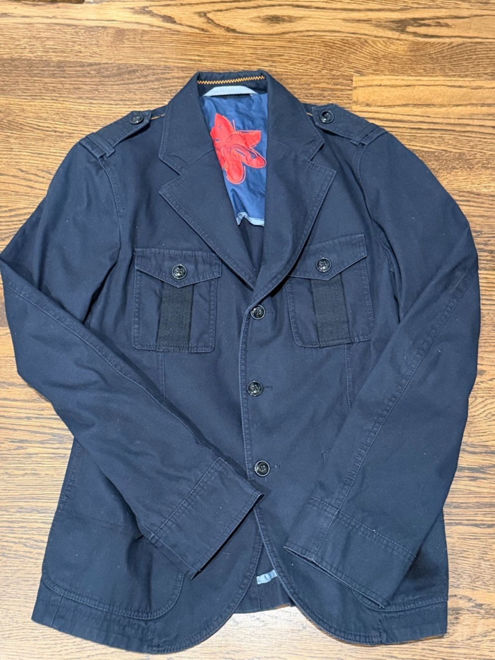 BOSS ORANGE Navy Military-Inspired Field Jacket
